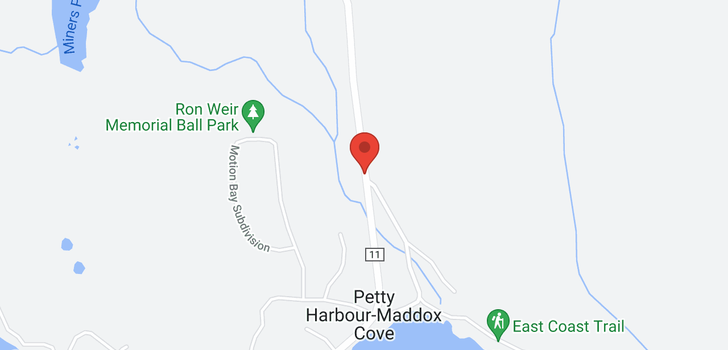 map of 148 Maddox Cove Road